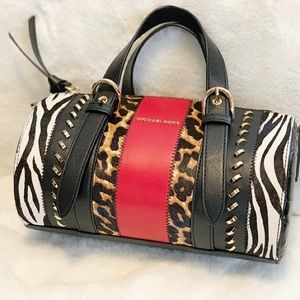 Michael Kors Stanton Medium Animal Print Bag